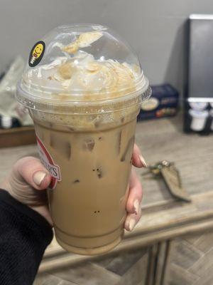 Caramelicious without being blended (similar to a Caramel Frappuccino)