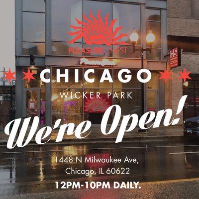 Come see our new store in Wicker Park and ask about $5 off  your first purchase!