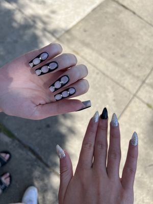 Mine and my friend's nails