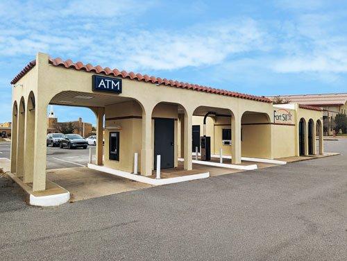 An image of Fort Sill Federal Credit Unions, ATM drive through and Sheridan office location.