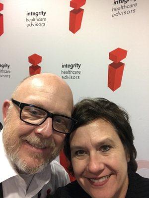 Jim and I at our exhibit booth getting ready to speak to docs at CMDA's national conference, 2017!