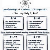 Affordable healthcare is attainable at Cartmell Chiropractic. For your whole family!