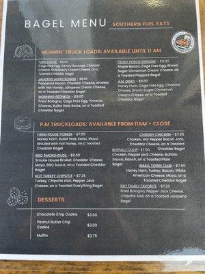 Food menu