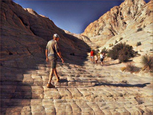 Top of Snow Canyon. Cross Hatched white sandstone...don't settle for the common.