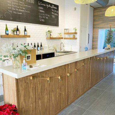 Concrete Countertop in Wine Tasting Room