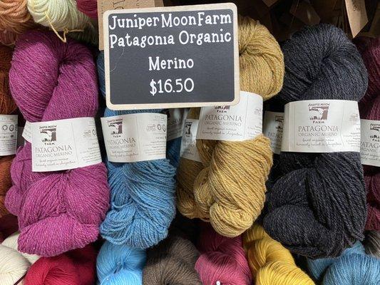 Juniper Moon  Farm Patagonia Organic Merino humanely raised in Argentina