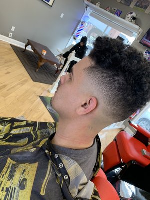 Mid skin fade