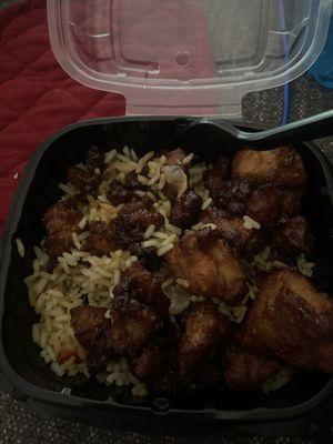 So called orange chicken