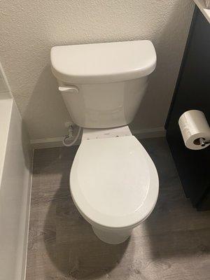 Toilet install