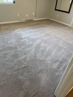 My master bedroom super clean and dry. His equipment is the best the latest model for his carpet cleaning machine.