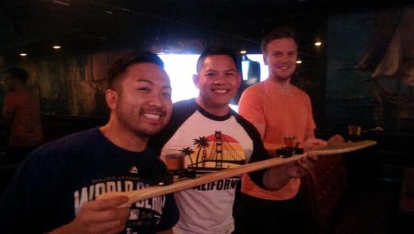 Shots on the shotski