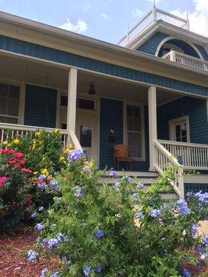 Zedler Guest House front porch with porch swing