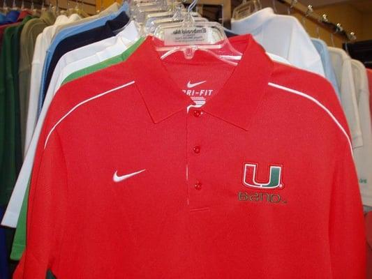 Embroider of choice for The University of Miami Marching Band uniforms, polos, etc.