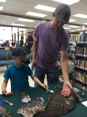 Hawks Honkers and Hoots, one of the excellent free children's programs at the El Cerrito Library