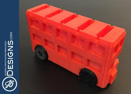 3D printed toy bus