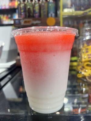 Strawberry pina colada daiquiri