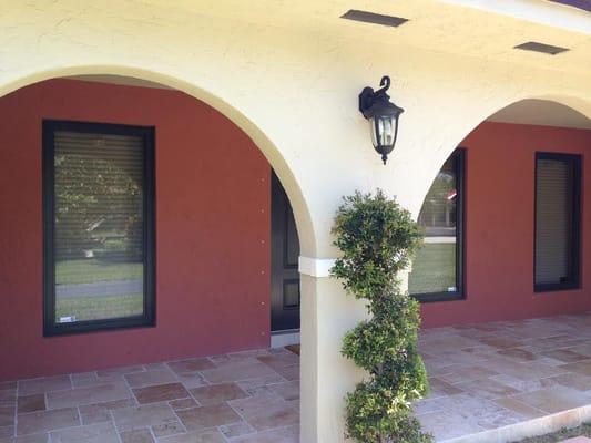 Not only do these impact windows keep our clients safe from hurricanes and intruders, they are also energy efficient.