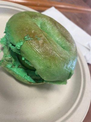 Shamrock shuffle 8k followed by green bagels and green cream cheese obvi!