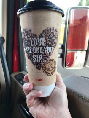 GREAT, HOT Coffee to start your morning out on the road!