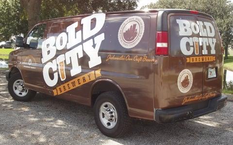 Bold City Brewery chooses Stripeman Graphix for their vehicle wraps and graphics.