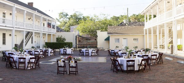 Event space for an open air or tented reception