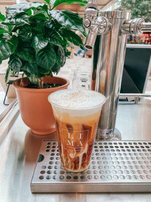 Try our Salted Caramel Cold Foam Cold Brew!