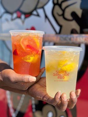 Fresh Squeezed Lemonade and Strawberry Lemonade