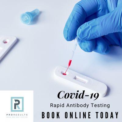 Covid-19 Rapid Antibody Test. No appointment required or book online today! www.proresultsaustin.com