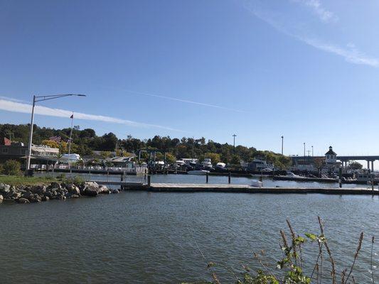 Beginning of Cuomo Bridge in Tarrytown