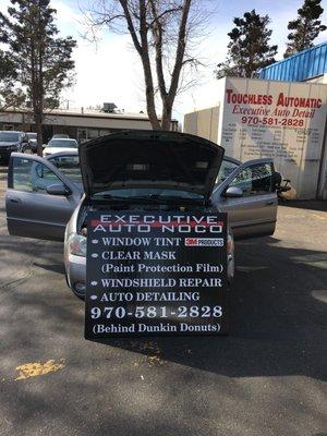 Auto detail, window tint, clear mask, windshield replacement and repai