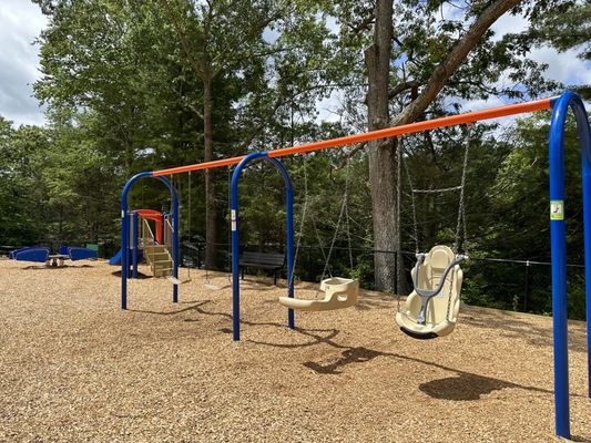 Swings at Little kids playground