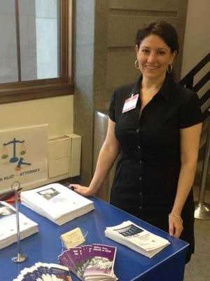 At the Federal Reserve Bank of NY, prior to presenting on the benefits of proactive estate planning for professionals at the Benefits Fair.