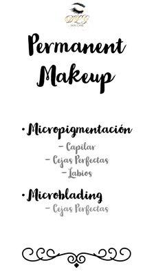 Servicios que ofrecemos: Maquillaje Permanente