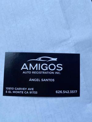 Amigos Auto Registration