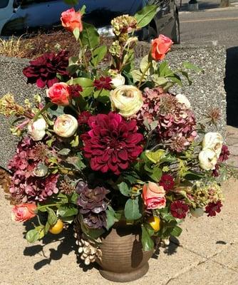 Permanent floral arrangement