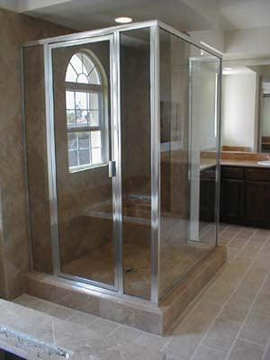 Stand alone glass door