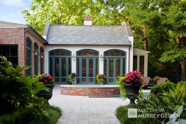 Inspired by A. Hays Town, this client set out to replicate a Louisiana courtyard.