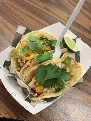 Mango chicken tacos  deliciousness