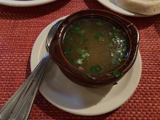 Garlic Soup w/egg and cheese