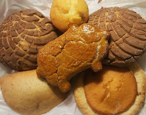 The Pan Dulce is soft and moist and they were all delicious.