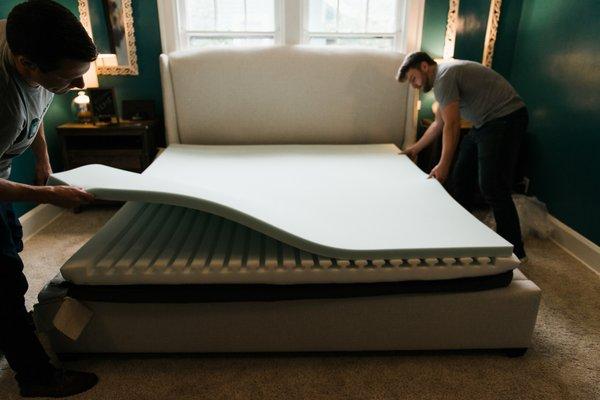 Mattresses customized and assembled right at your house!