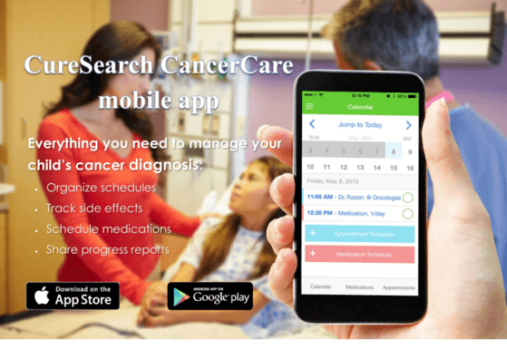 CureSearch CancerCare Mobile App: Making excellent care for children with cancer easier.