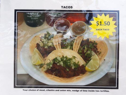 Taco Tuesday!! Its Taco Tuesday every day when its $1.50 for each taco!