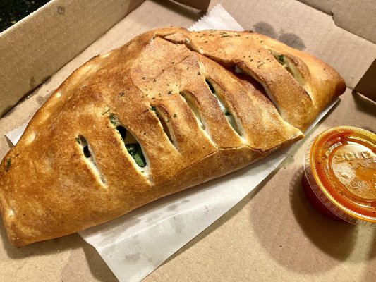 Personal Spinach Calzone