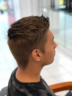 Mens color and cut by Tomi