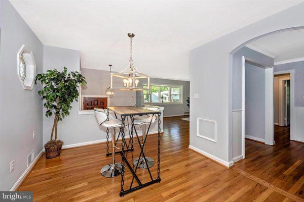 DINING ROOM AFTER RENOVATION.