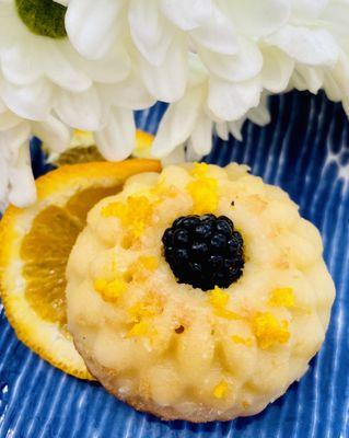 Orange glazed pound cake