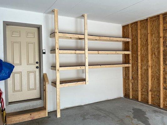 Custom Shelving, Garage - Middleton