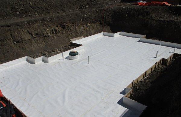 Under-slab waterproofing