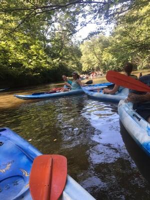 Kayaking on the Okatoma river